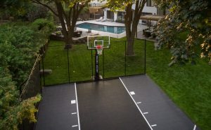 Basketball Court Landscaping Interlocking