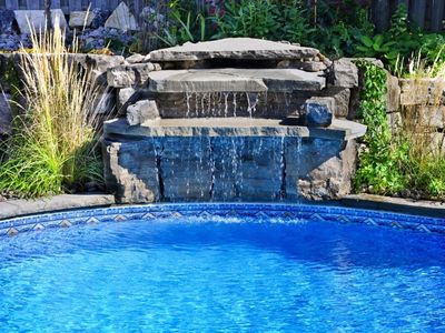 waterfall pool feature