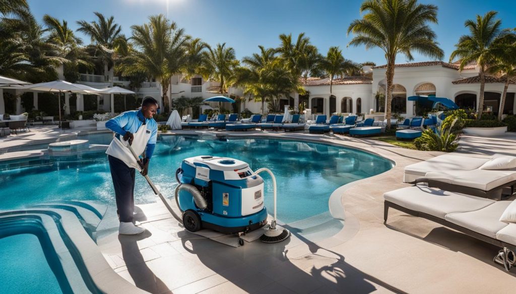 Pool cleaning services