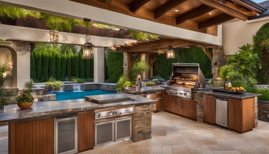 Poolside Outdoor Kitchen