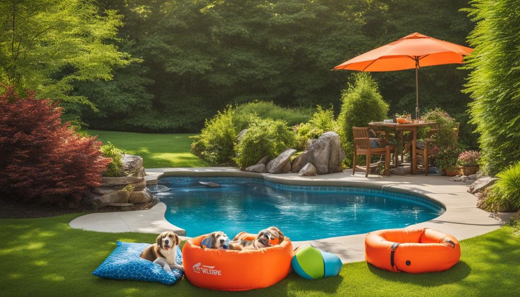 pet-friendly pool environment