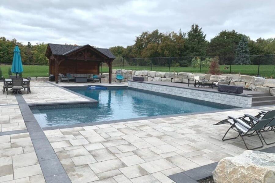 Concrete pool installation company Maple